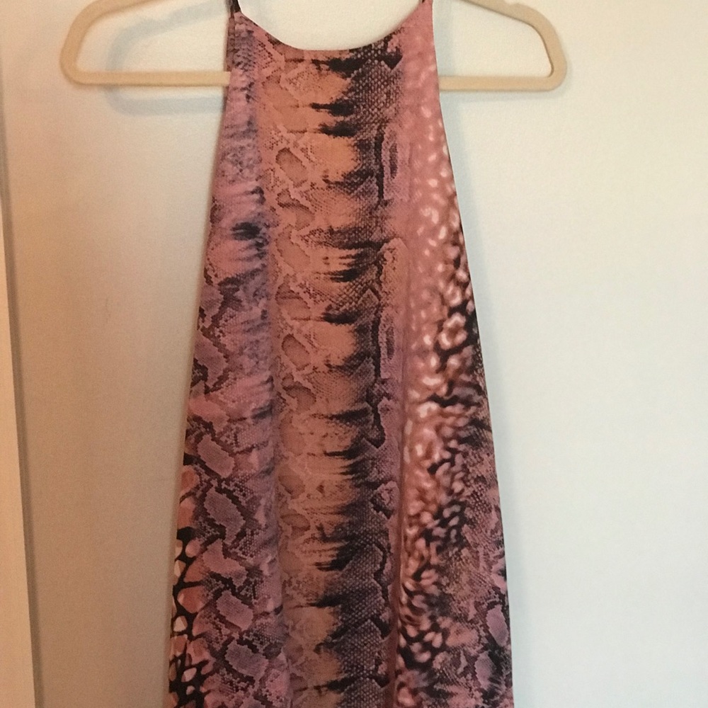 Snakeskin Print Dress